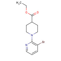 878207-58-0 ethyl 1-(3-bromopyridin-2-yl)piperidine-4-carboxylate chemical structure