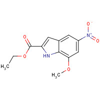 176956-21-1 ethyl 7-methoxy-5-nitro-1H-indole-2-carboxylate chemical structure