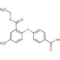 1456602-98-4 4-(4-amino-2-ethoxycarbonylphenyl)sulfanylbenzoic acid chemical structure