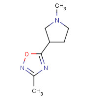 114724-47-9 3-methyl-5-(1-methylpyrrolidin-3-yl)-1,2,4-oxadiazole chemical structure