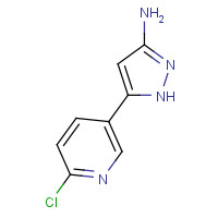 1290181-39-3 5-(6-chloropyridin-3-yl)-1H-pyrazol-3-amine chemical structure
