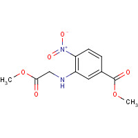 884001-34-7 methyl 3-[(2-methoxy-2-oxoethyl)amino]-4-nitrobenzoate chemical structure