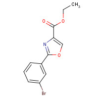 885273-06-3 ethyl 2-(3-bromophenyl)-1,3-oxazole-4-carboxylate chemical structure