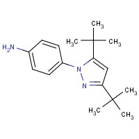 52708-33-5 4-(3,5-ditert-butylpyrazol-1-yl)aniline chemical structure
