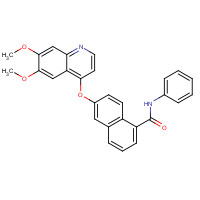 861874-25-1 6-(6,7-dimethoxyquinolin-4-yl)oxy-N-phenylnaphthalene-1-carboxamide chemical structure