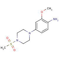 1089283-42-0 2-methoxy-4-(4-methylsulfonylpiperazin-1-yl)aniline chemical structure