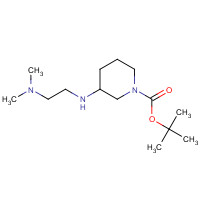 887588-48-9 tert-butyl 3-[2-(dimethylamino)ethylamino]piperidine-1-carboxylate chemical structure