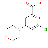 1353875-70-3 6-chloro-4-morpholin-4-ylpyridine-2-carboxylic acid chemical structure