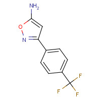 81465-84-1 3-[4-(trifluoromethyl)phenyl]-1,2-oxazol-5-amine chemical structure
