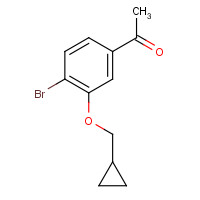 1509934-51-3 1-[4-bromo-3-(cyclopropylmethoxy)phenyl]ethanone chemical structure