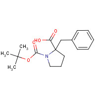 351002-72-7 2-benzyl-1-[(2-methylpropan-2-yl)oxycarbonyl]pyrrolidine-2-carboxylic acid chemical structure