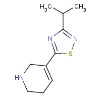 122683-75-4 3-propan-2-yl-5-(1,2,3,6-tetrahydropyridin-5-yl)-1,2,4-thiadiazole chemical structure