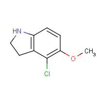 905274-10-4 4-chloro-5-methoxy-2,3-dihydro-1H-indole chemical structure
