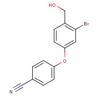 906673-46-9 4-[3-bromo-4-(hydroxymethyl)phenoxy]benzonitrile chemical structure