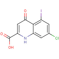 123157-60-8 7-chloro-5-iodo-4-oxo-1H-quinoline-2-carboxylic acid chemical structure