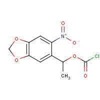 156876-26-5 1-(6-nitro-1,3-benzodioxol-5-yl)ethyl carbonochloridate chemical structure