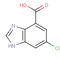 180569-27-1 6-chloro-1H-benzimidazole-4-carboxylic acid chemical structure