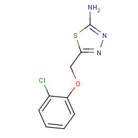 84138-74-9 5-[(2-chlorophenoxy)methyl]-1,3,4-thiadiazol-2-amine chemical structure