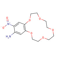 77001-50-4 17-nitro-2,5,8,11,14-pentaoxabicyclo[13.4.0]nonadeca-1(15),16,18-trien-18-amine chemical structure