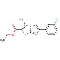1025814-94-1 ethyl 6-(3-chlorophenyl)-3-methylimidazo[2,1-b][1,3]thiazole-2-carboxylate chemical structure