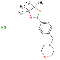 944591-57-5 4-[[4-(4,4,5,5-tetramethyl-1,3,2-dioxaborolan-2-yl)phenyl]methyl]morpholine;hydrochloride chemical structure