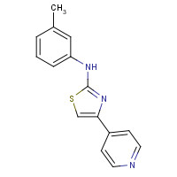 315702-99-9 N-(3-methylphenyl)-4-pyridin-4-yl-1,3-thiazol-2-amine chemical structure
