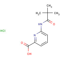 848243-27-6 6-(2,2-dimethylpropanoylamino)pyridine-2-carboxylic acid;hydrochloride chemical structure
