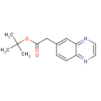 1002309-56-9 tert-butyl 2-quinoxalin-6-ylacetate chemical structure