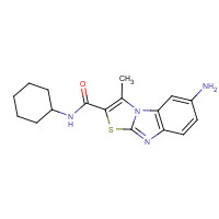 299901-57-8 7-amino-N-cyclohexyl-1-methyl-[1,3]thiazolo[3,2-a]benzimidazole-2-carboxamide chemical structure