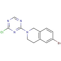 1211876-47-9 6-bromo-2-(4-chloro-1,3,5-triazin-2-yl)-3,4-dihydro-1H-isoquinoline chemical structure