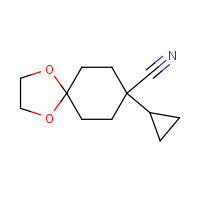 960370-95-0 8-cyclopropyl-1,4-dioxaspiro[4.5]decane-8-carbonitrile chemical structure