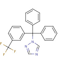 31251-03-3 1-[diphenyl-[3-(trifluoromethyl)phenyl]methyl]-1,2,4-triazole chemical structure