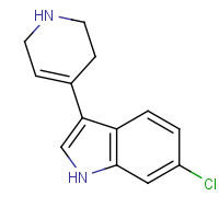 180160-77-4 6-chloro-3-(1,2,3,6-tetrahydropyridin-4-yl)-1H-indole chemical structure