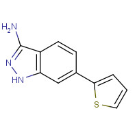 548797-49-5 6-thiophen-2-yl-1H-indazol-3-amine chemical structure