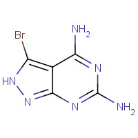 144750-82-3 3-bromo-2H-pyrazolo[3,4-d]pyrimidine-4,6-diamine chemical structure