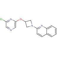 1350607-56-5 2-[3-(6-chloropyrazin-2-yl)oxyazetidin-1-yl]quinoline chemical structure