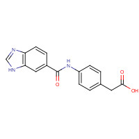 162046-54-0 2-[4-(3H-benzimidazole-5-carbonylamino)phenyl]acetic acid chemical structure