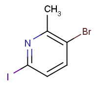 1008361-77-0 3-bromo-6-iodo-2-methylpyridine chemical structure