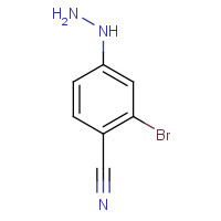263845-82-5 2-bromo-4-hydrazinylbenzonitrile chemical structure
