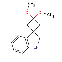 1342368-60-8 (3,3-dimethoxy-1-phenylcyclobutyl)methanamine chemical structure