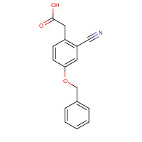 1402554-83-9 2-(2-cyano-4-phenylmethoxyphenyl)acetic acid chemical structure