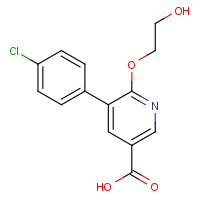 1364678-67-0 5-(4-chlorophenyl)-6-(2-hydroxyethoxy)pyridine-3-carboxylic acid chemical structure
