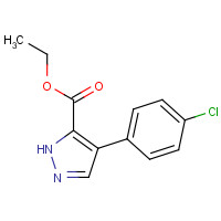 1198351-56-2 ethyl 4-(4-chlorophenyl)-1H-pyrazole-5-carboxylate chemical structure