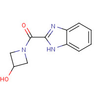 1350608-05-7 1H-benzimidazol-2-yl-(3-hydroxyazetidin-1-yl)methanone chemical structure