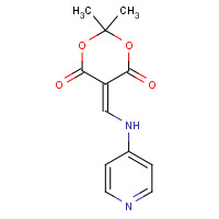 643069-57-2 2,2-dimethyl-5-[(pyridin-4-ylamino)methylidene]-1,3-dioxane-4,6-dione chemical structure