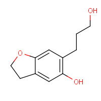 119794-88-6 6-(3-hydroxypropyl)-2,3-dihydro-1-benzofuran-5-ol chemical structure