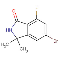 1253792-10-7 5-bromo-7-fluoro-3,3-dimethyl-2H-isoindol-1-one chemical structure