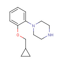 1284949-17-2 1-[2-(cyclopropylmethoxy)phenyl]piperazine chemical structure