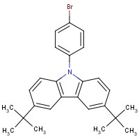 601454-33-5 9-(4-bromophenyl)-3,6-ditert-butylcarbazole chemical structure