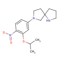 1462951-17-2 7-(4-nitro-3-propan-2-yloxyphenyl)-1,7-diazaspiro[4.4]nonane chemical structure